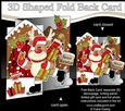 3D Shaped No-Hole Fold Back Christmas Card Mini Kit - Rudolph has Xmas Presents