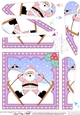 Christmas Santa Fan Pyramage Topper