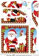 Christmas Santa Fan Pyramage Topper