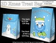3D Christmas Gift Bag Mini Kit - Cute Little Dinosaur