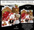 3D Shaped No-Hole Fold Back Christmas Card Kit - Little Westie Dog