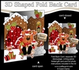 3D Shaped No-Hole Fold Back Christmas Card Kit - Little Rusty Dog