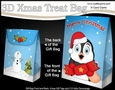 3D Christmas Gift Bag Mini Kit - Cute Penguin has an Xmas Cracker