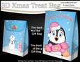 3D Christmas Gift Bag Mini Kit - Cute Penguin has an Xmas Cracker