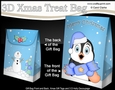 3D Christmas Gift Bag Mini Kit - Cute Penguin has an Xmas Cracker