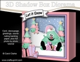 3D Christmas Diorama Shadow Box Card Mini Kit - Fun Xmas Tree has Presents