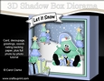 3D Christmas Diorama Shadow Box Card Mini Kit - Fun Xmas Tree has Presents