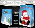 3D Christmas Gift Bag Mini Kit - Snowman Rio has Xmas Presents