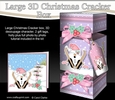 3D Large Christmas Cracker Box - Oops Snowball Sam is Skiing!