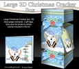 3D Large Christmas Cracker Box - Oops Snowball Sam is Skiing!