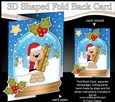 Christmas 3D Shaped No-Hole Fold Back Mini Kit - Livvy Bear has a Present