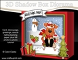 3D Christmas Diorama Shadow Box Card Mini Kit - Little Rusty Dog