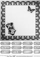 Elegant Boudoir Matching 8 x 8 Insert Panel and Greetings