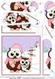 Christmas Little Hoot Owls is at the North Pole Fan Pyramage Topper