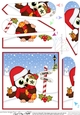 Christmas Little Hoot Owl is at the North Pole Fan Pyramage Topper