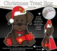 3D Christmas Treat Box Gift Set Mini Kit - Little Chocolate Labrador Dog