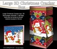 3D Large Christmas Cracker Box -  Snowman Oli has an Xmas Present