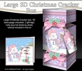3D Large Christmas Cracker Box -  Snowman Oli has an Xmas Present