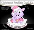 3D Shaped Rocking Christmas Card Mini Kit - Cute Little Danil Dino