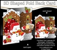 3D Shaped No-Hole Fold Back Christmas Card Mini Kit - Snowman Oli has an Xmas Star