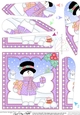 Christmas Snowman Rio Fan Pyramage Topper