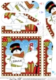 Christmas Snowman Rio Fan Pyramage Topper