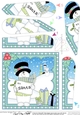 Christmas Snowman Rio Fan Pyramage Topper