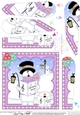 Christmas Snowman Rio Fan Pyramage Topper