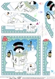 Christmas Snowman Rio Fan Pyramage Topper