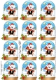 Little White Labrador Dog Snow Globe Gift Tags