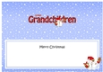 Large DL Merry Christmas GREAT GRANDCHILDREN insert with Snowball Sam