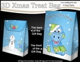 3D Christmas Gift Bag Mini Kit - Cute Little Dinosaur