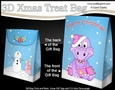 3D Christmas Gift Bag Mini Kit - Cute Little Dinosaur