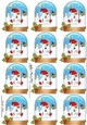 Christmas Snowball Sam Snow Globe Gift Tags