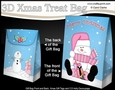 3D Christmas Gift Bag Mini Kit - Snowman Oli has Xmas Presents