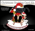 3D Shaped Rocking Christmas Card Mini Kit - Little Shih Tzu Dog