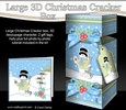 3D Large Christmas Cracker Box -  Snowman Rio is Clearing the Snow