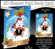 Christmas 3D Shaped No-Hole Fold Back Mini Kit - Little Westie Dog
