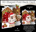 3D Shaped No-Hole Fold Back Christmas Card Mini Kit - Livvy Bear is Carol Singing