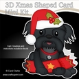 3D Shaped Christmas Card Kit - Little Shih Tzu Dog