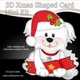 3D Shaped Christmas Card Kit - Little Bichon Frise Dog