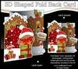 3D Shaped No-Hole Fold Back Christmas Card Mini Kit - Cute Bobbin Robin