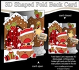 3D Shaped No-Hole Fold Back Christmas Card Mini Kit - Cute Bobbin Robins