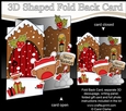 3D Shaped No-Hole Fold Back Christmas Card Mini Kit - Cute Bobbin Robin