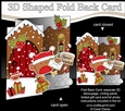 3D Shaped No-Hole Fold Back Christmas Card Mini Kit - Cute Bobbin Robin