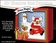 3D Christmas Diorama Shadow Box Card Mini Kit - Rudolph has an Xmas Cracker