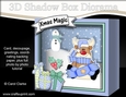 3D Christmas Diorama Shadow Box Card Mini Kit - Rudolph has an Xmas Cracker