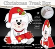 3D Christmas Treat Box Gift Set Mini Kit - Little Bichon Frise Dog