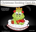 3D Shaped Rocking Christmas Card Mini Kit - Cute Little Dino