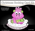 3D Shaped Rocking Christmas Card Mini Kit - Cute Little Dino
